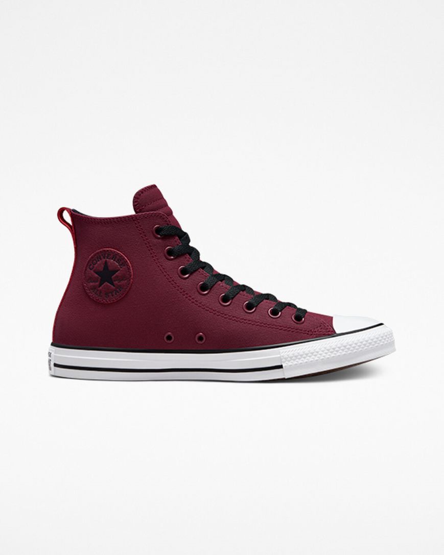 Men\'s Converse Chuck Taylor All Star TecTuff High Top Shoes Dark Red / White / Black | AU 83E01N